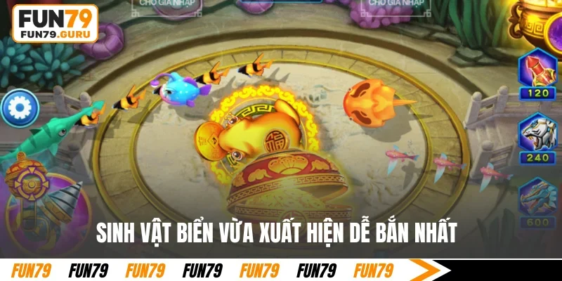Sinh vật biển vừa xuất hiện dễ bắn nhất